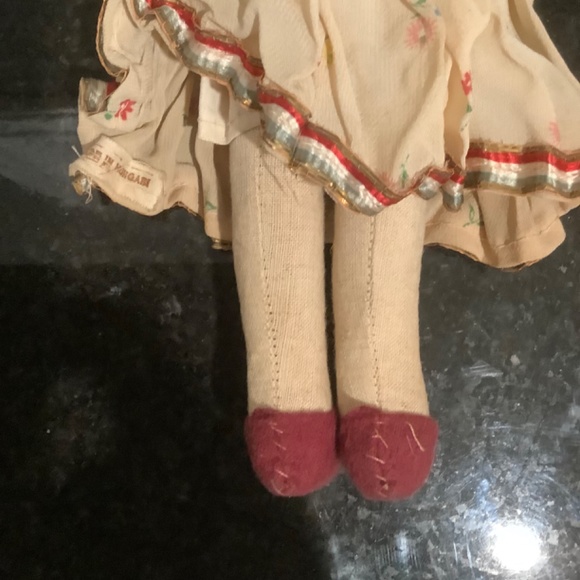 Vintage Scandanavian Cloth 10.25 in. Folk Doll - Picture 10 of 10
